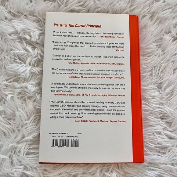 The carrot principle Adarian Gostick & Chester Elton Hardback business culture - Picture 2 of 4